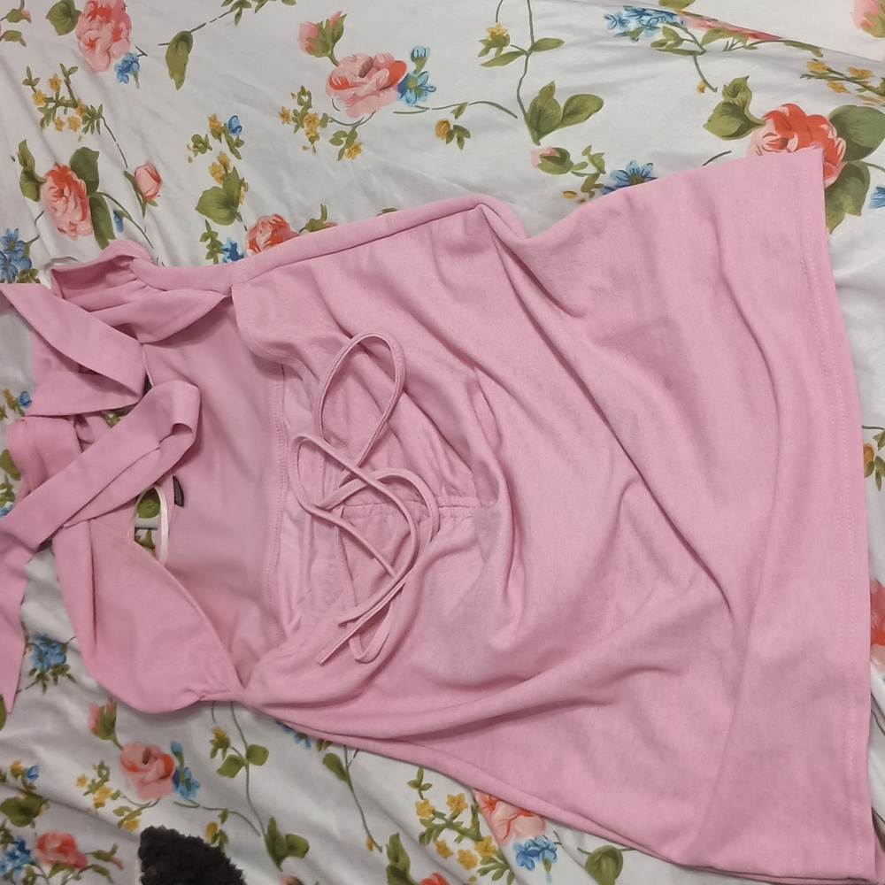 Short pink dress for date night!